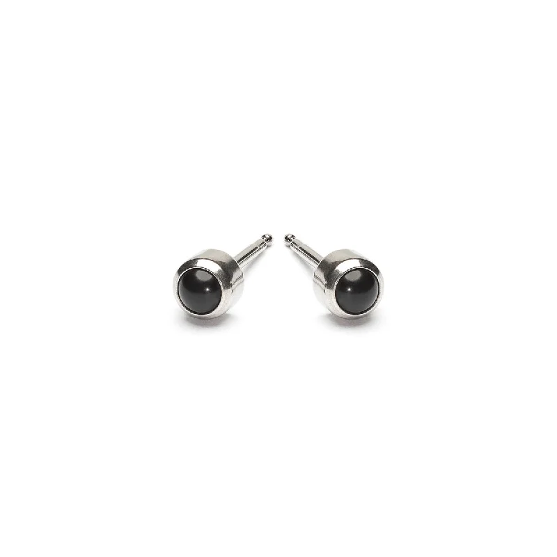 High-Quality Gemstone Jewelry For Special Occasions Onyx Mini Stud Earrings
