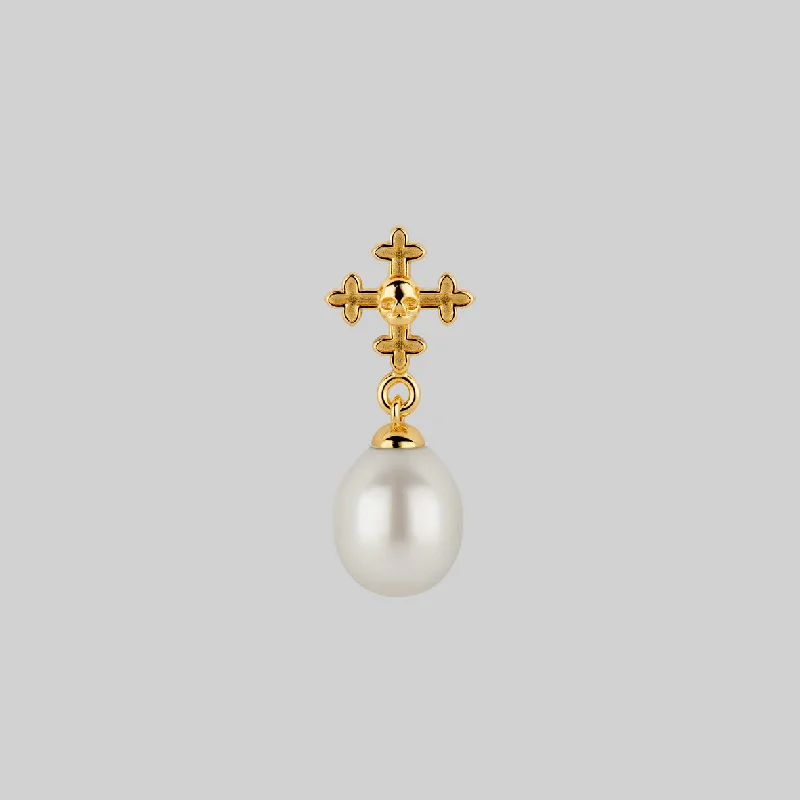 Seasonal Jewelry Deals – Elevate Your Style OPHELIA. Medieval Cross Stud Earring - Gold