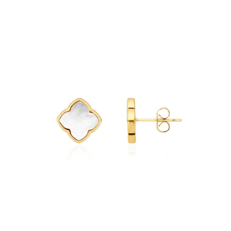Premium Jewelry At Promotional Prices – Shine Today Pearl Clover Stud Earrings (Gold) Premium Jewelry At Promotional Prices – Shine Today Pearl Clover Stud Earrings (Gold)