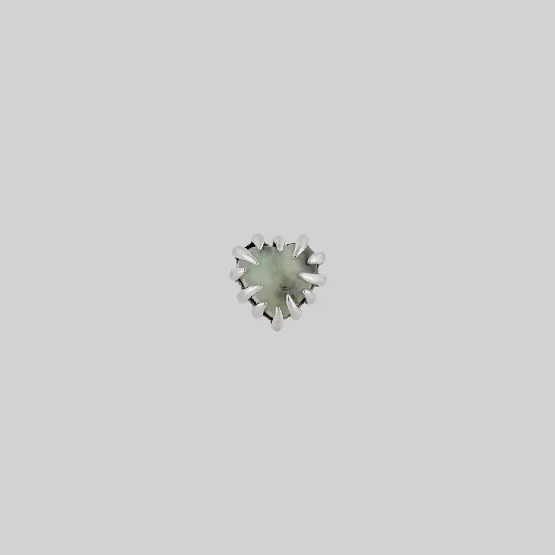 Fashion-Forward Jewelry At Incredible Prices PIXI. Clawed Heart Gemstone Stud Earring - Silver
