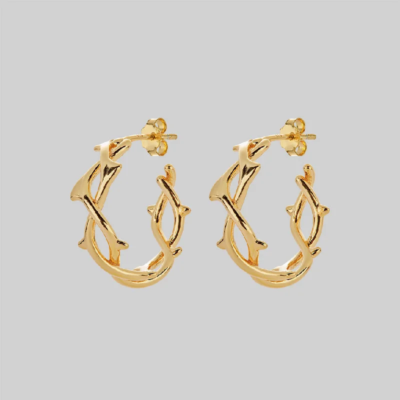 Final Call – Shop Exquisite Jewelry Before It's Gone REVIVAL. Thorn Hoops Earrings - Gold Final Call – Shop Exquisite Jewelry Before It's Gone REVIVAL. Thorn Hoops Earrings - Gold