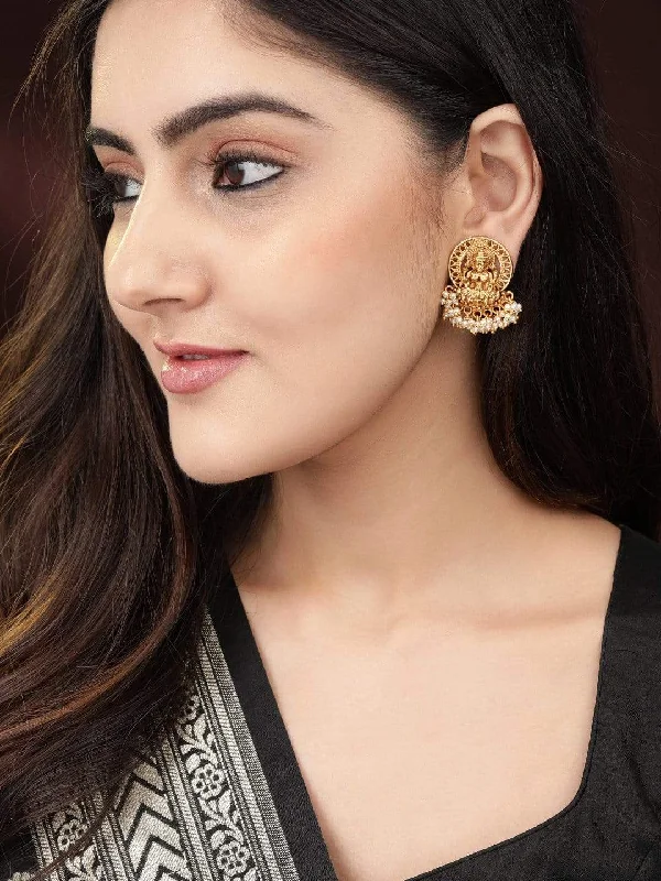 Timeless Jewelry Styles At Wallet-Friendly Prices Rubans 24K Gold Plated Handcrafted Filigree Divine Lakshmi Earrings Timeless Jewelry Styles At Wallet-Friendly Prices Rubans 24K Gold Plated Handcrafted Filigree Divine Lakshmi Earrings