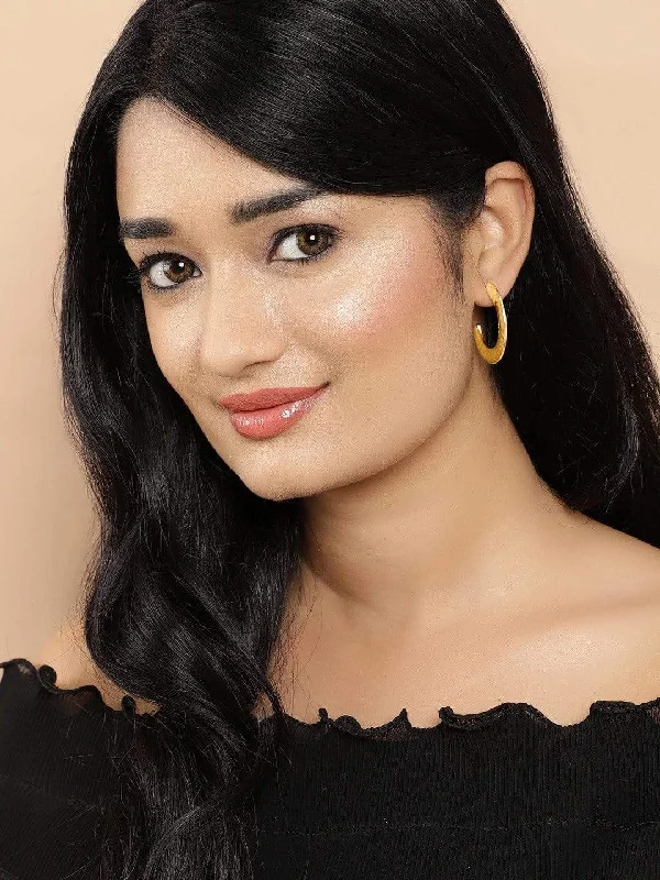 Shine Bright With Our Special Jewelry Promotions TOKYO TALKIES X Rubans Gold Plated Handcrafted Set of 2 Hoop Earrings Shine Bright With Our Special Jewelry Promotions TOKYO TALKIES X Rubans Gold Plated Handcrafted Set of 2 Hoop Earrings
