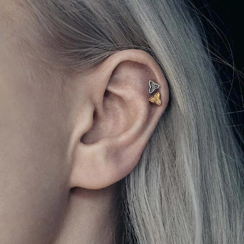 Exclusive Jewelry Markdowns – Limited-Time Offer SAINT. Gothic Trefoil Stud Earring - Gold