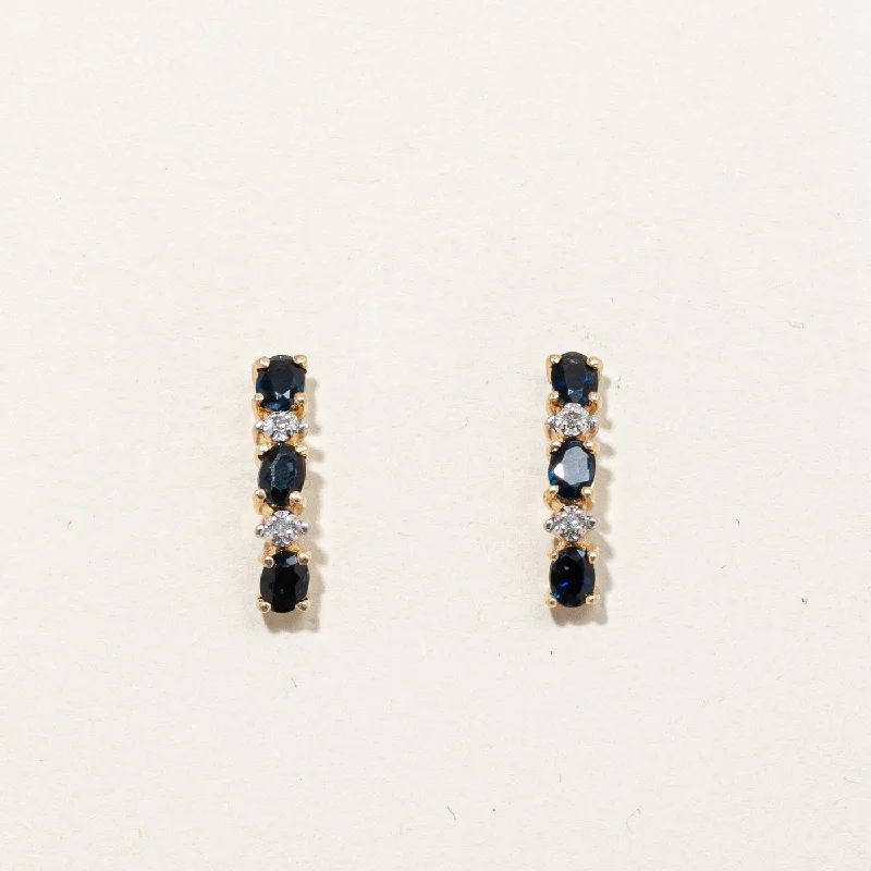 Luxury Jewelry At Budget-Friendly Prices – Grab Yours Now Sapphire & Diamond Drop Earrings | 1.00ctw, 0.02ctw | Luxury Jewelry At Budget-Friendly Prices – Grab Yours Now Sapphire & Diamond Drop Earrings | 1.00ctw, 0.02ctw |