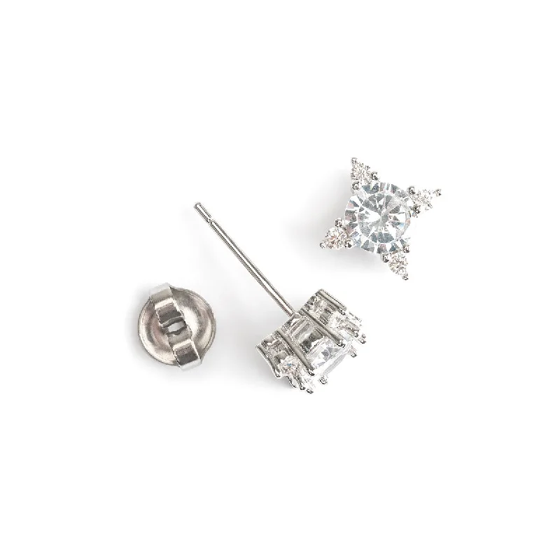 Celebrate With Sparkle – Jewelry Sale Now Live Silver Crystal Stud Earrings