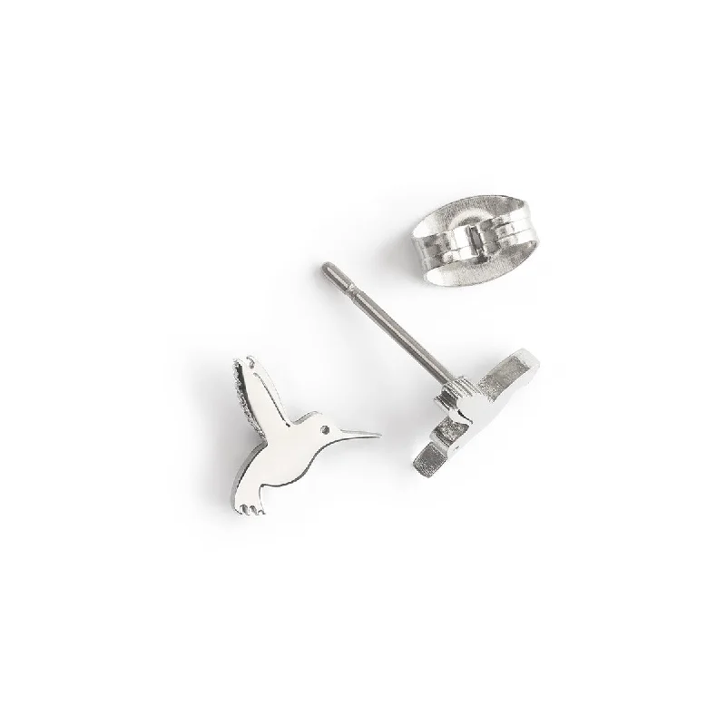 Seasonal Jewelry Sale – Upgrade Your Collection Silver Hummingbird Stud Earrings