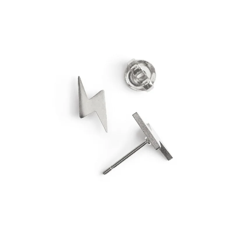 Limited-Time Offer On Premium Jewelry Collections Silver Lightning Stud Earrings