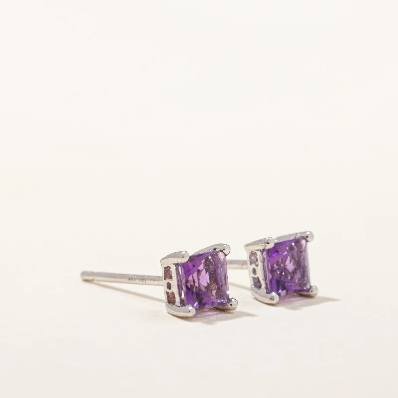 Personalized Jewelry Sale – Meaningful Gifts At Great Prices Square Cut Amethyst Earrings | 0.50ctw | Personalized Jewelry Sale – Meaningful Gifts At Great Prices Square Cut Amethyst Earrings | 0.50ctw |