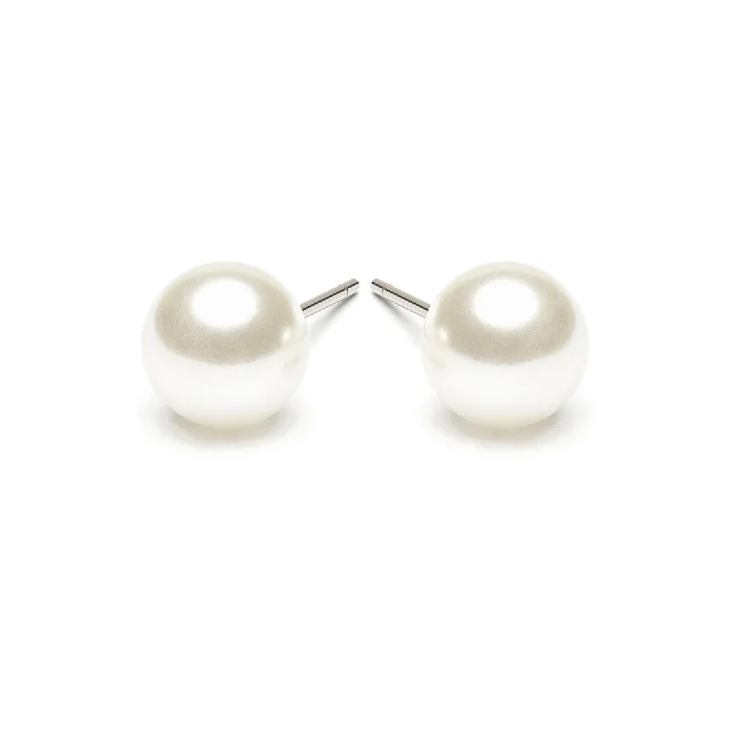 Fashion-Forward Jewelry At Incredible Prices White Pearl 8mm Stud Earrings