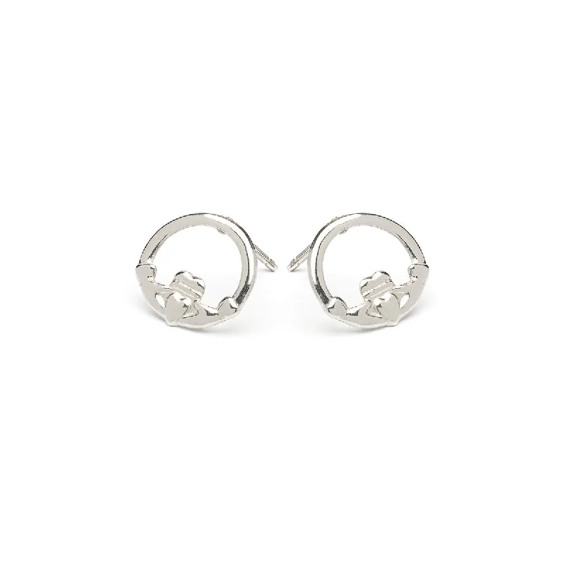 Glamorous Jewelry, Glamorous Deals – Shop Now Stainless Steel Claddagh Stud Earrings