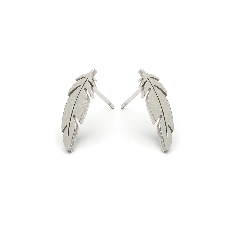 Flash Sale On Exquisite Jewelry – Don't Miss Out Stainless Steel Feather Stud Earrings Flash Sale On Exquisite Jewelry – Don't Miss Out Stainless Steel Feather Stud Earrings