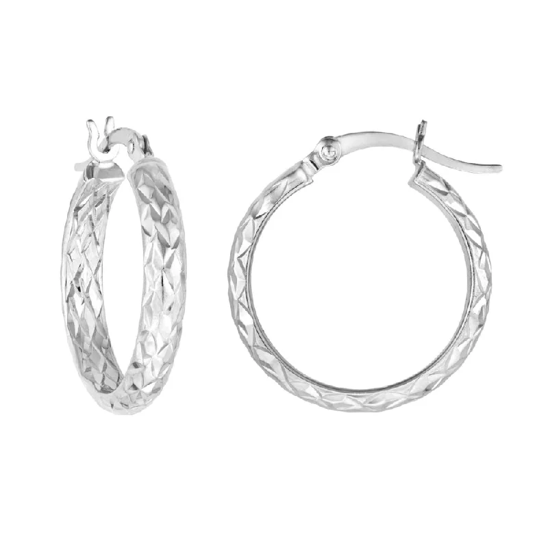 High-End Sparkle, Low-End Prices – Shop Now Sterling Silver Diamond-Cut Hoop Earrings High-End Sparkle, Low-End Prices – Shop Now Sterling Silver Diamond-Cut Hoop Earrings