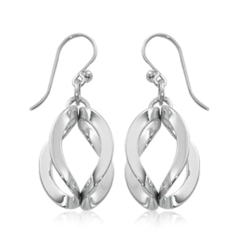 Fashion-Forward Jewelry At Incredible Prices Sterling Silver Double Circle Dangle Earrings Fashion-Forward Jewelry At Incredible Prices Sterling Silver Double Circle Dangle Earrings