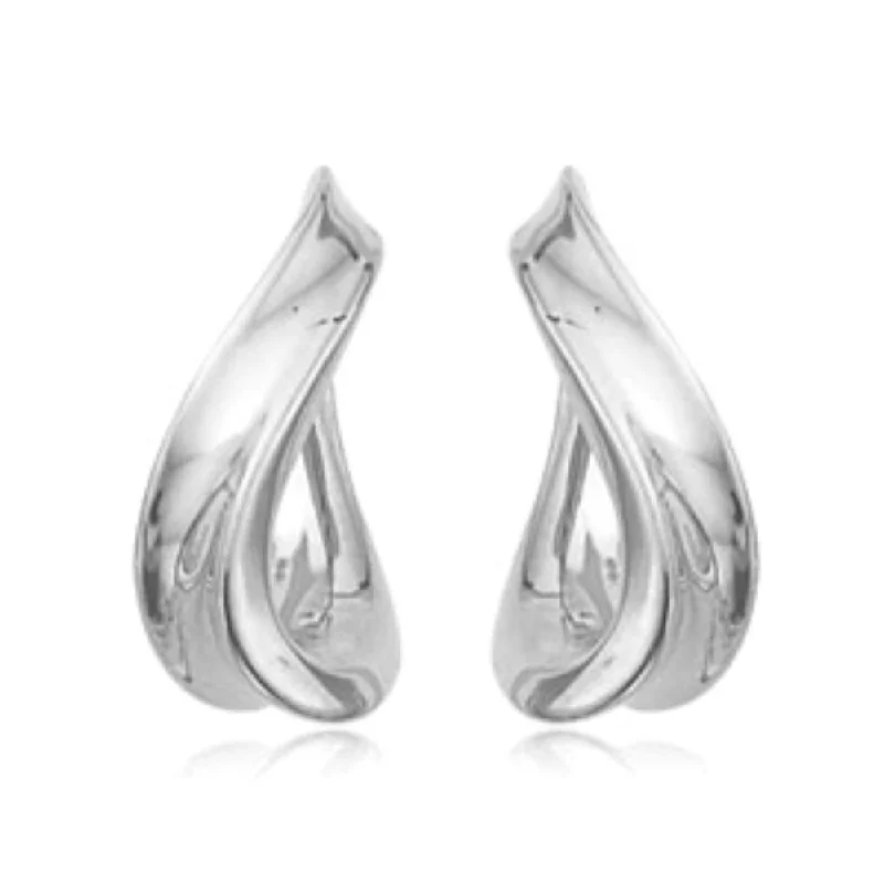 Discounted Jewelry For A Glamorous Look Sterling Silver Twisted Hoop Earring