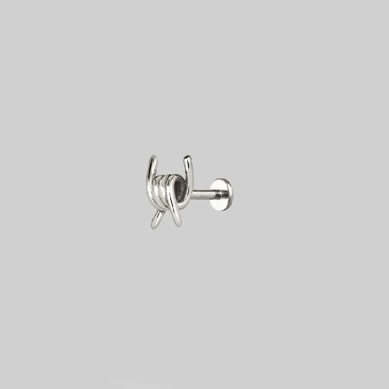 Affordable Elegance – Premium Jewelry At Special Prices SURVIVAL. Symbolic barbed Wire Stud Earring - Silver Affordable Elegance – Premium Jewelry At Special Prices SURVIVAL. Symbolic barbed Wire Stud Earring - Silver