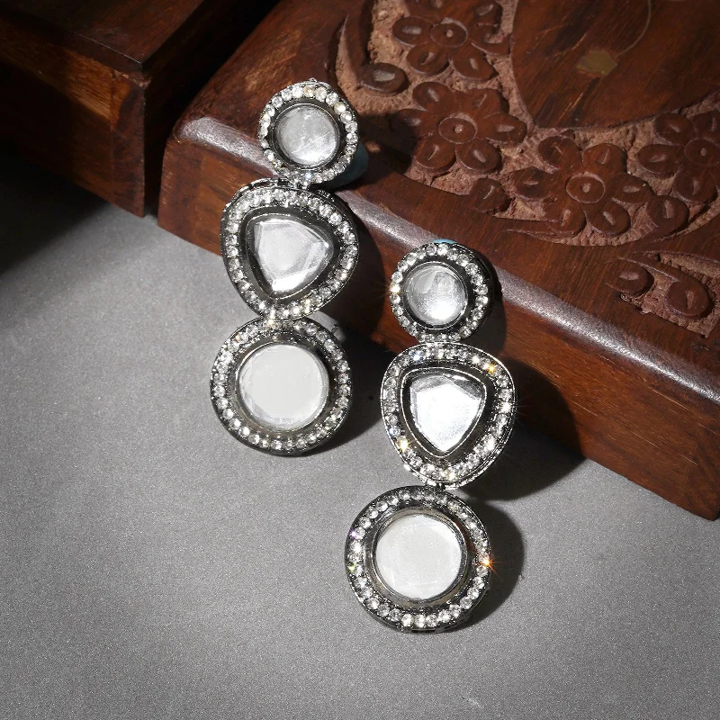 Luxury Meets Affordability – Jewelry Sale Now Live Teejh Chandani Silver Oxidised Earrings