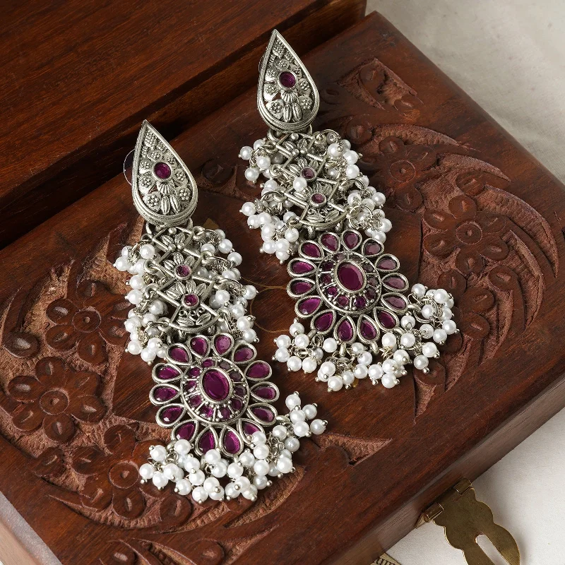 Luxury Meets Affordability – Jewelry Sale Live Now Teejh Shaishunaga Silver Oxidised Ruby Earrings Luxury Meets Affordability – Jewelry Sale Live Now Teejh Shaishunaga Silver Oxidised Ruby Earrings