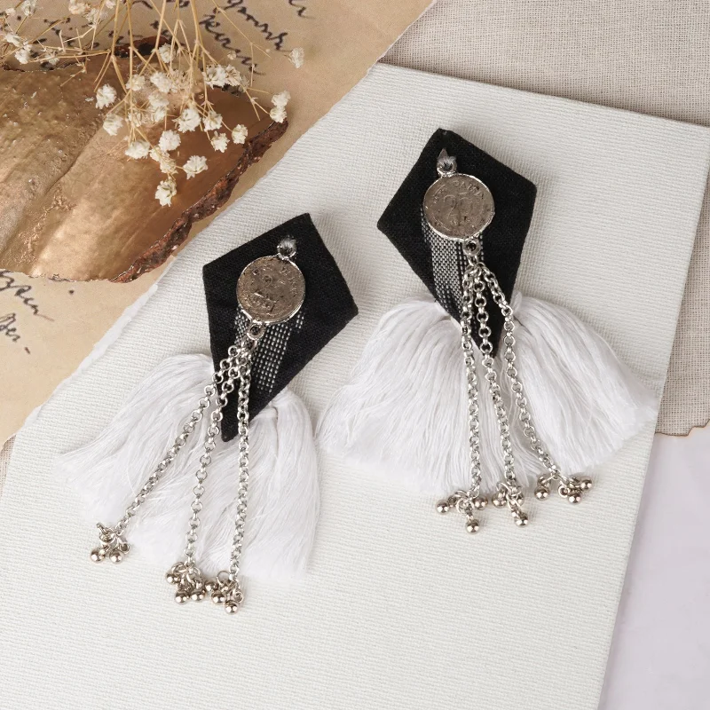 Buy More, Save More On Stunning Jewelry Pieces Teejh Vallari Black Tassel Earring