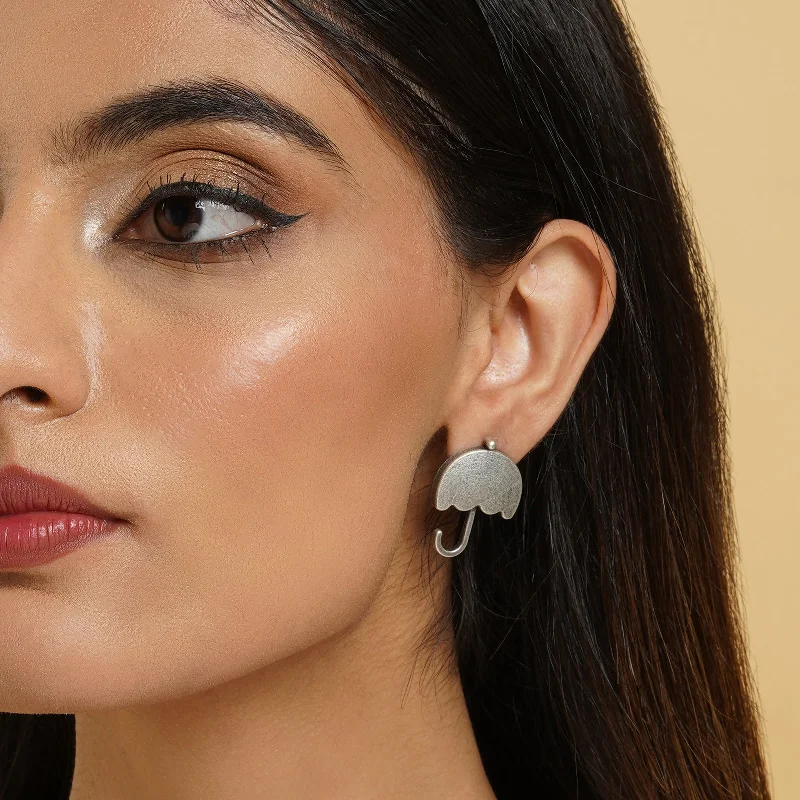 Grab Your Favorite Jewelry At The Lowest Prices Teejh Silver Oxidised Canopy Earrings