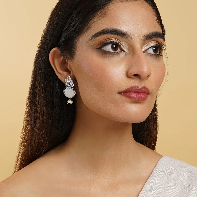 Jewelry Deals That Outshine The Rest Teejh Whispering White Silver Earrings