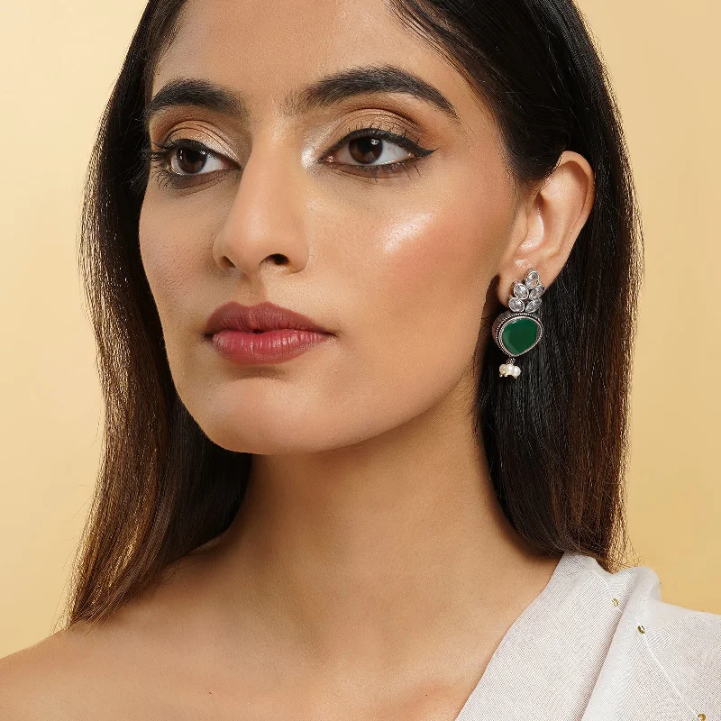 Limited-Time Offer On Premium Jewelry Collections Teejh Whispering Green Silver Earrings Limited-Time Offer On Premium Jewelry Collections Teejh Whispering Green Silver Earrings