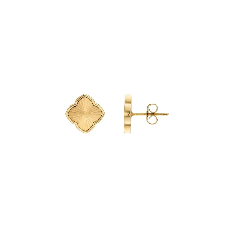 The Jewelry Sale You've Been Waiting For Is Here Textured Clover Stud Earrings (Gold) The Jewelry Sale You've Been Waiting For Is Here Textured Clover Stud Earrings (Gold)
