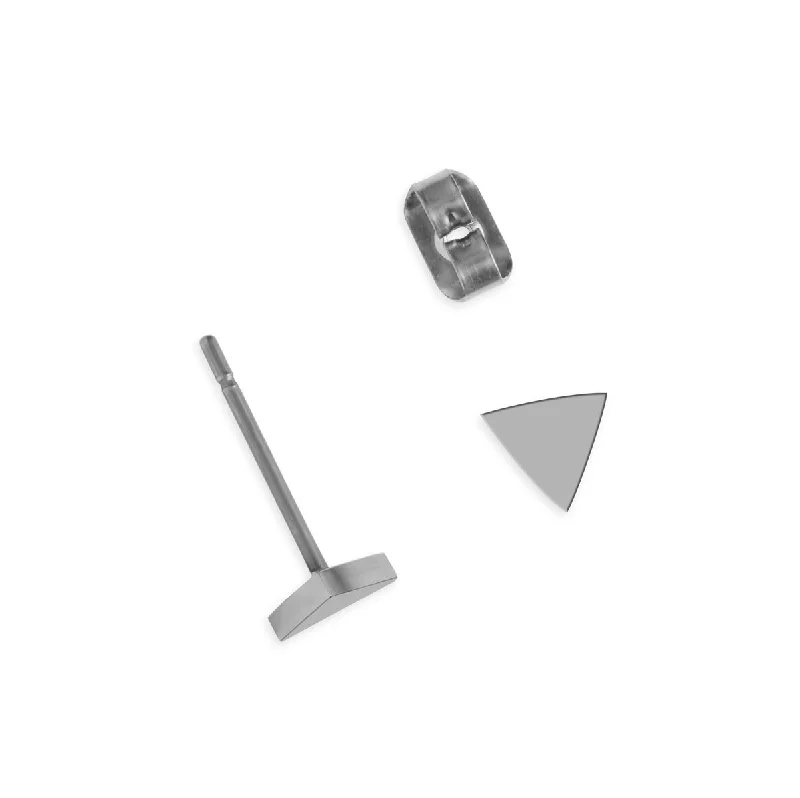 Make Your Outfit Shine With Discounted Jewelry Triangle Titanium Stud Earrings