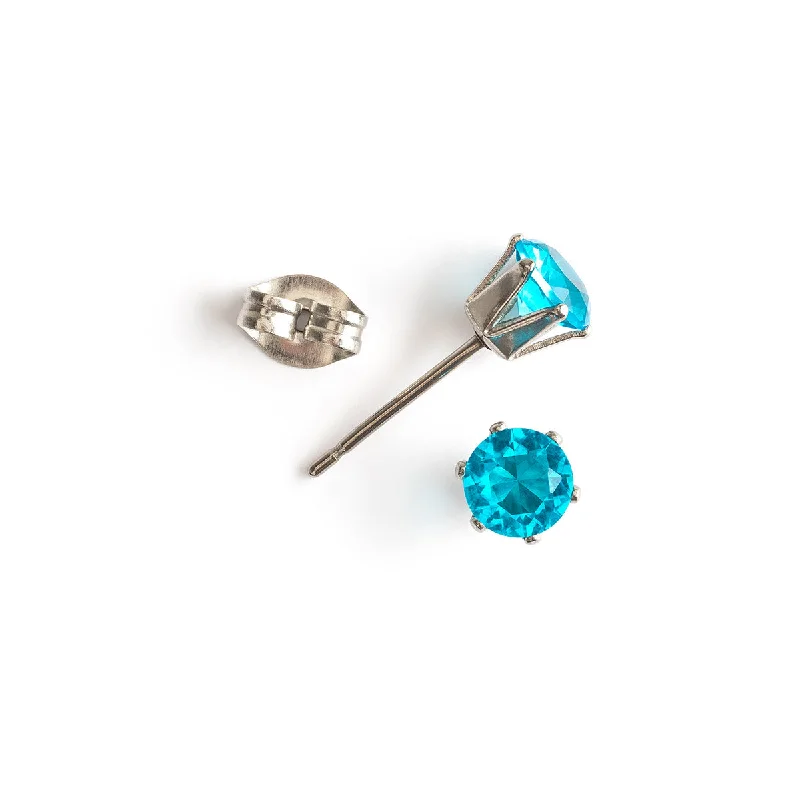 Luxury Meets Affordability – Jewelry Sale Now Live Turquoise Titanium Stud Earrings