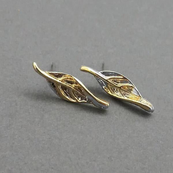 Unbeatable Offers On Luxury And Everyday Jewelry Urthn 2 Tone Plated Leaf Design Assorted Stud Earrings Unbeatable Offers On Luxury And Everyday Jewelry Urthn 2 Tone Plated Leaf Design Assorted Stud Earrings