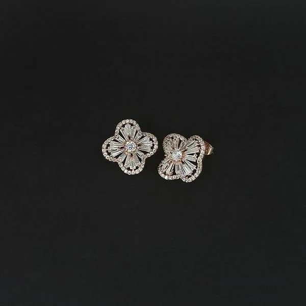 Luxury Meets Affordability – Jewelry Sale Live Now Urthn AD Stone Gold Plated Stud Earrings - 1308046B Luxury Meets Affordability – Jewelry Sale Live Now Urthn AD Stone Gold Plated Stud Earrings - 1308046B