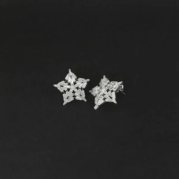 Buy More, Save More On Stunning Jewelry Pieces Urthn AD Stone Rhodium Plated Stud Earrings - 1308053 Buy More, Save More On Stunning Jewelry Pieces Urthn AD Stone Rhodium Plated Stud Earrings - 1308053