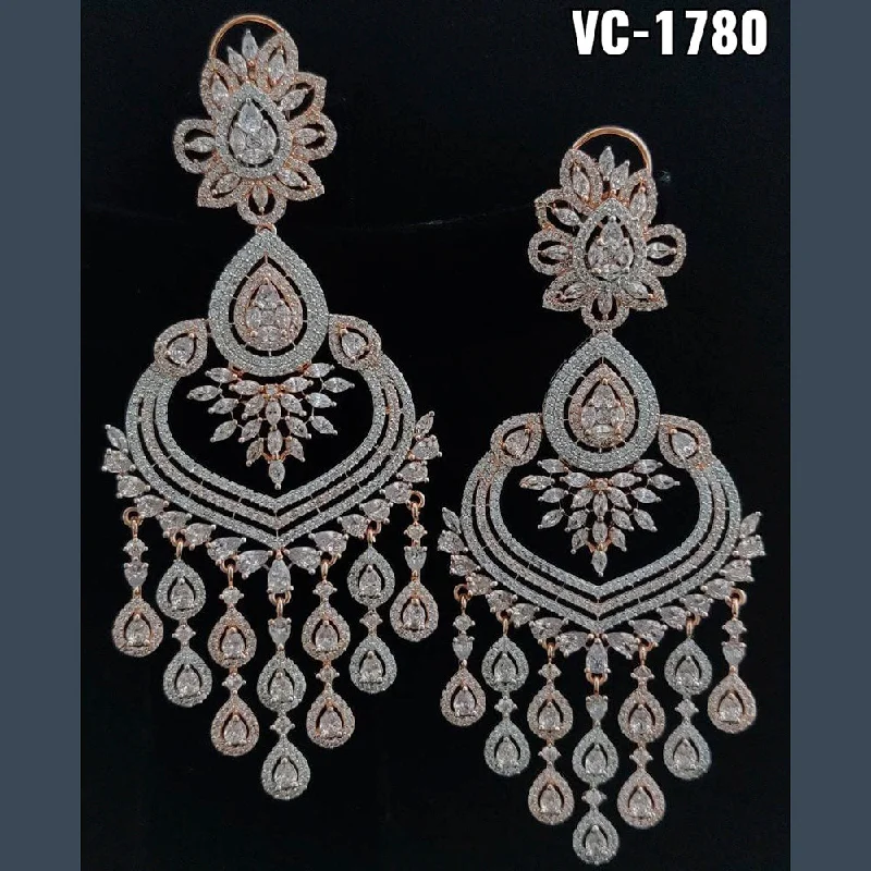 Affordable Luxury Jewelry For Every Occasion Vivah Creations 2 Tone Plated AD Stone Stud Earrings Affordable Luxury Jewelry For Every Occasion Vivah Creations 2 Tone Plated AD Stone Stud Earrings
