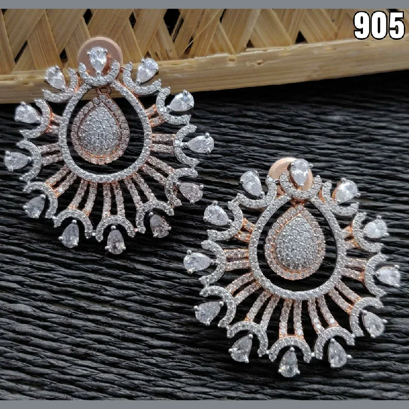 Fashion-Forward Jewelry At Incredible Prices Vivah Creations Rose Gold Plated AD Stone Stud Earrings Fashion-Forward Jewelry At Incredible Prices Vivah Creations Rose Gold Plated AD Stone Stud Earrings