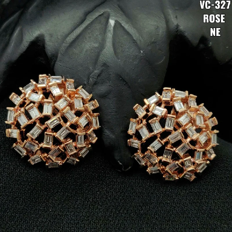 Jewelry Clearance Sale – Final Reductions Vivah Creations Rose Gold Plated Stud Earrings Jewelry Clearance Sale – Final Reductions Vivah Creations Rose Gold Plated Stud Earrings