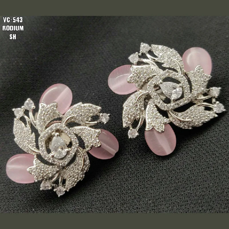 Luxury Meets Affordability – Jewelry Sale Now Live Vivah Creations Silver Plated AD Stone Stud Earrings Luxury Meets Affordability – Jewelry Sale Now Live Vivah Creations Silver Plated AD Stone Stud Earrings