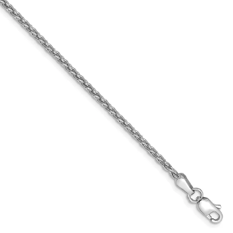 Timeless Jewelry, Timeless Savings – Don't Wait 1.75mm, 14k White Gold, Solid Parisian Wheat Chain Bracelet