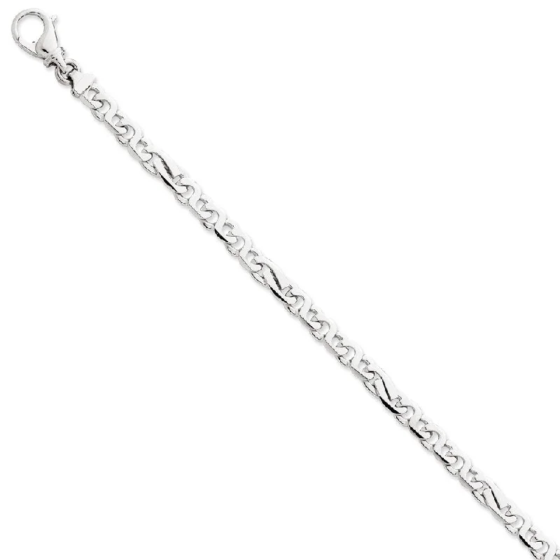 Elegant Jewelry At Unbeatable Prices – Shop Today 5.75mm 14K White Gold Polished Fancy Figaro Chain Bracelet