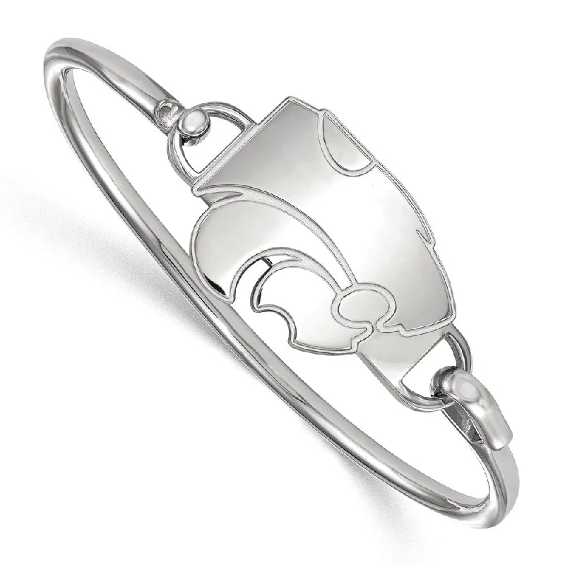 Elegant Jewelry, Exclusive Prices – Shop Now Sterling Silver Kansas State U. Lg Wildcat Bangle, 7 Inch