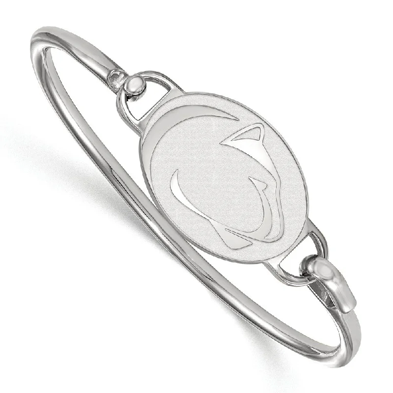 Grab Your Favorite Jewelry At The Lowest Prices Sterling Silver Penn State University Bangle, 7 Inch