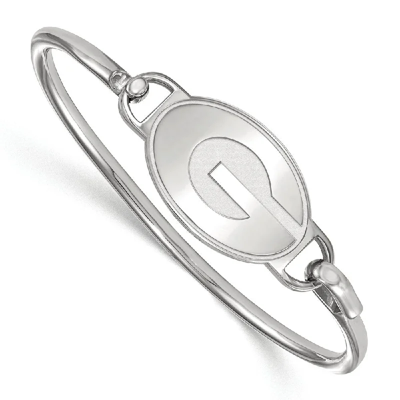 High-Quality Jewelry At A Fraction Of The Cost Sterling Silver University of Georgia Bangle, 7 Inch