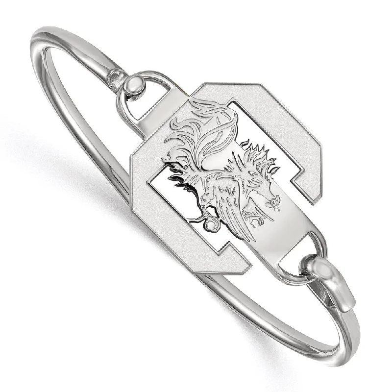 Limited-Time Offer On Elegant Jewelry Pieces Sterling Silver University of South Carolina Bangle, 7 Inch