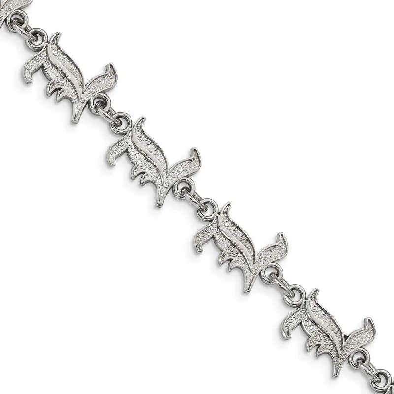 Best Jewelry Deals – Shop Premium Pieces At Great Prices Stainless Steel U. of Louisville Link Bracelet, 7 to 8.5 Inch