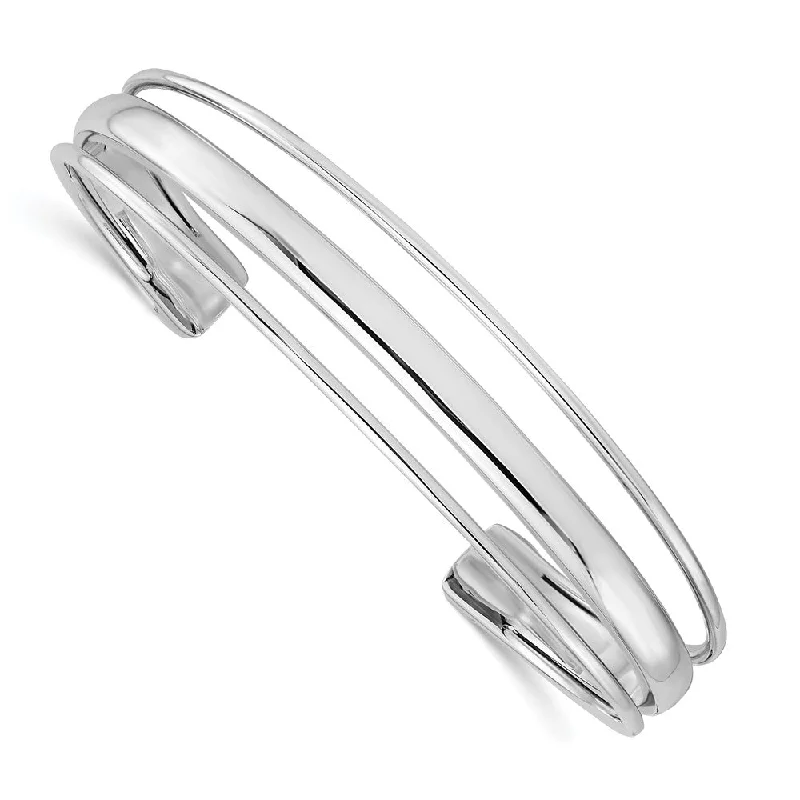 Handcrafted Beauty At Affordable Prices Sterling Silver 14mm Split Cuff Bracelet