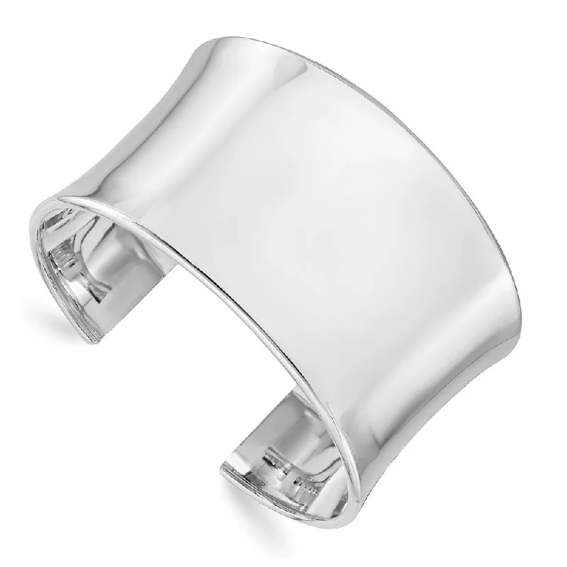 Sparkle For Less – Shop Our Limited-Time Jewelry Deals Sterling Silver 40mm Polished Concave Cuff Bracelet