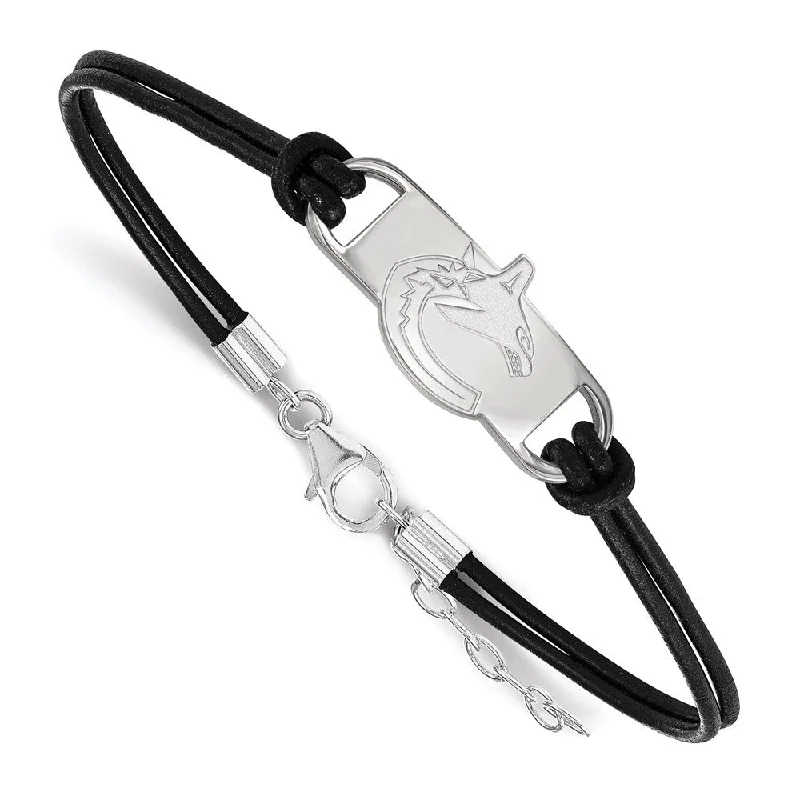 Holiday Jewelry Sale – Perfect Gifts At The Best Prices Sterling Silver & Leather NHL Vancouver Canucks Adj Bracelet