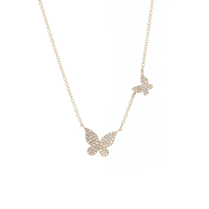 Jewelry Sale Alert – Shop Timeless Elegance Today 0.18 ctw Diamond Butterfly Necklace