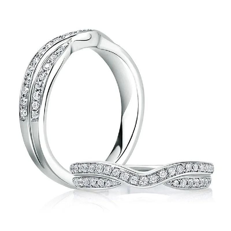 High-End Jewelry, Now More Affordable Than Ever 0.23 ctw Diamond Contour Band