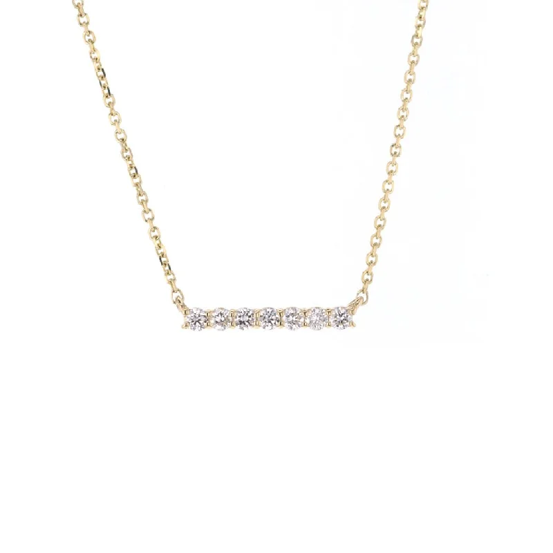 Beautiful Jewelry, Breathtaking Discounts – Hurry In 0.24 ctw Diamond Bar Necklace