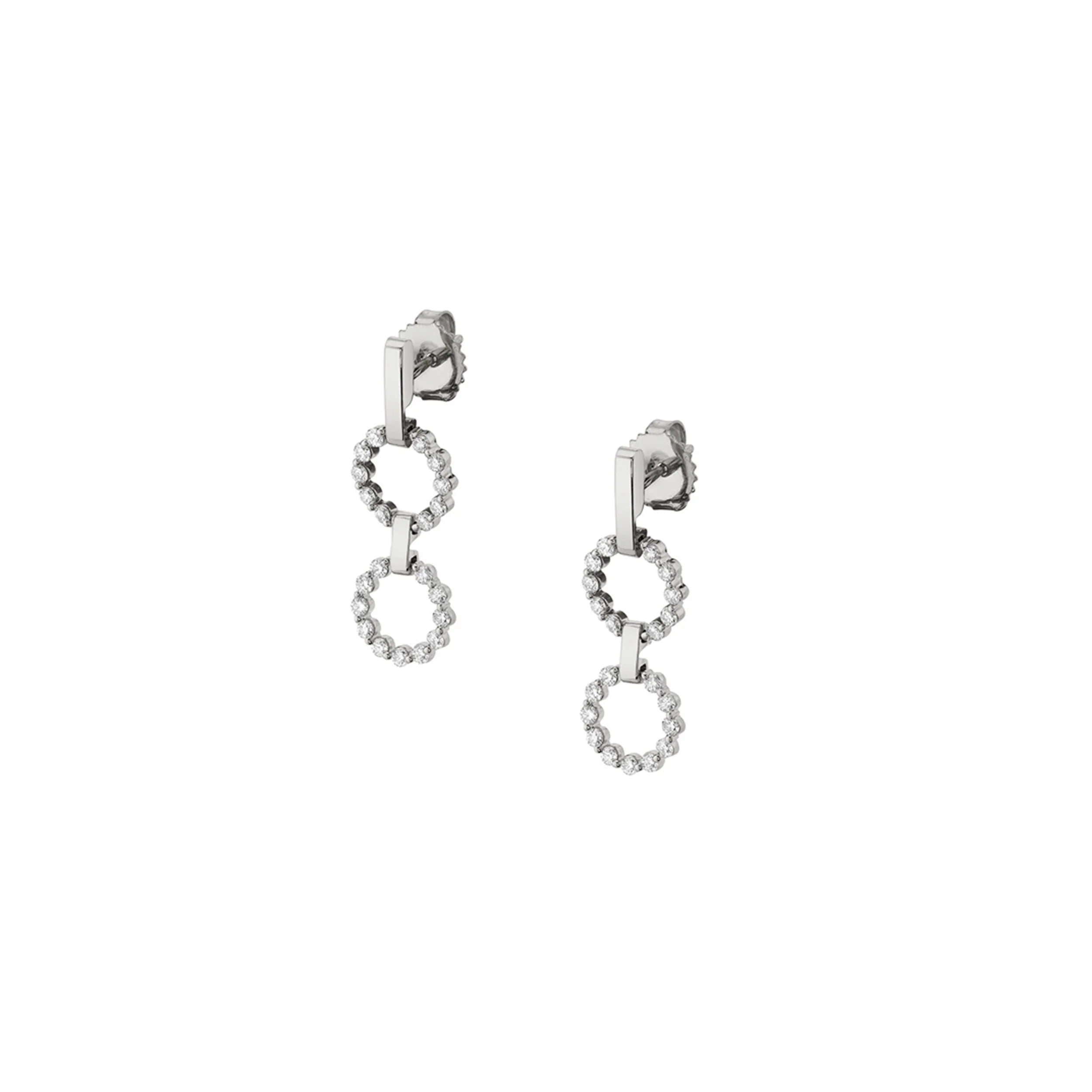 Jewelry Clearance Event – Last Chance For Stunning Deals 14 Karat White Gold Drop Diamond Earrings